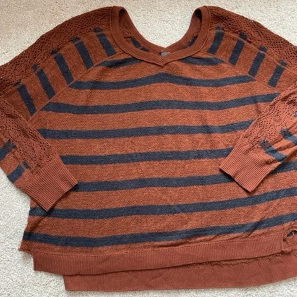 Free People L Stripe Top